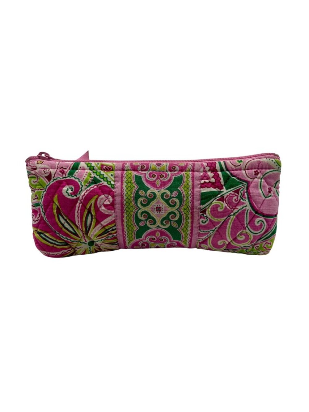Pink & Green Paisley Cosmetic Case